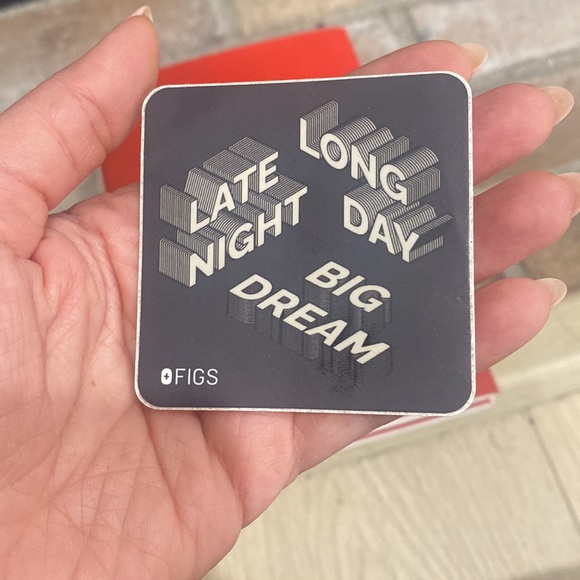 Figs LATE NIGHT LONG DAAY BIG DREAM sticker - Picture 4 of 4